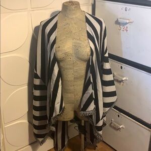 Lululemon Athletica Black and White Striped Tunic